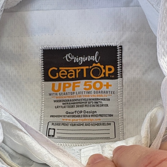 Geartop White UPF 50+ Mesh Vent Sun Hat OS - Picture 7 of 12